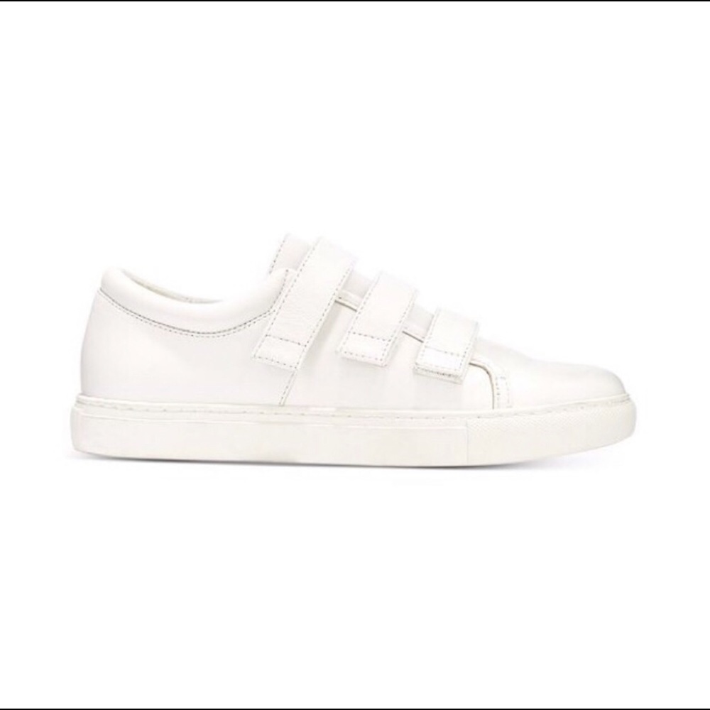 👟 Triple Velcro White Sneakers 👟